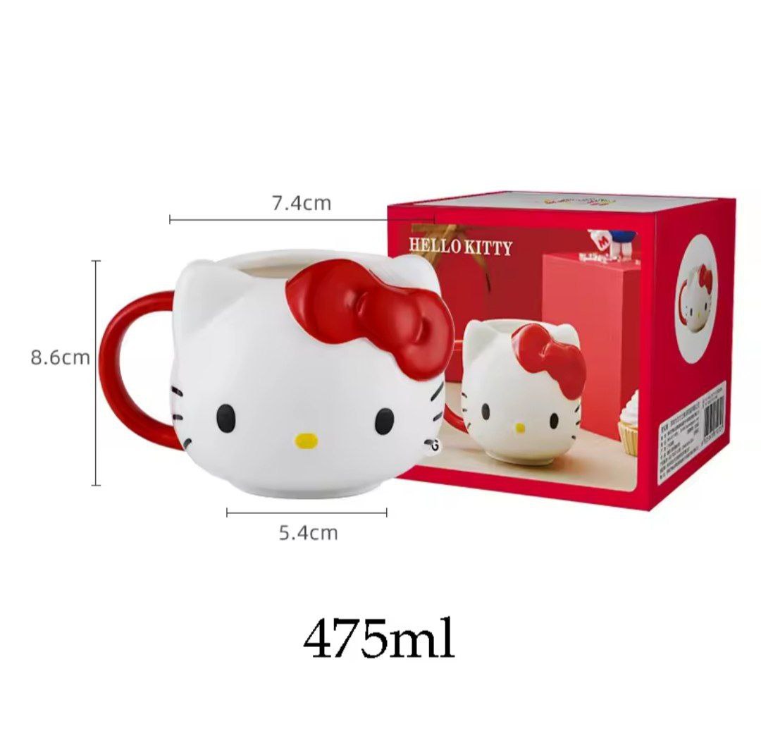مج Hello Kitty كيوت – تصميم لطيف لمحبي كيتي يناسب الكابتشينو والهوت شوكليت