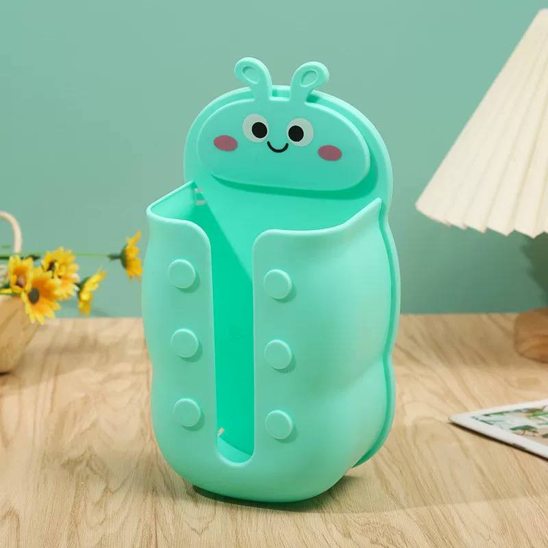 علبة مناديل كرتونية بتصميم يرقة مرحة – لمسة بهجة في كل ركن