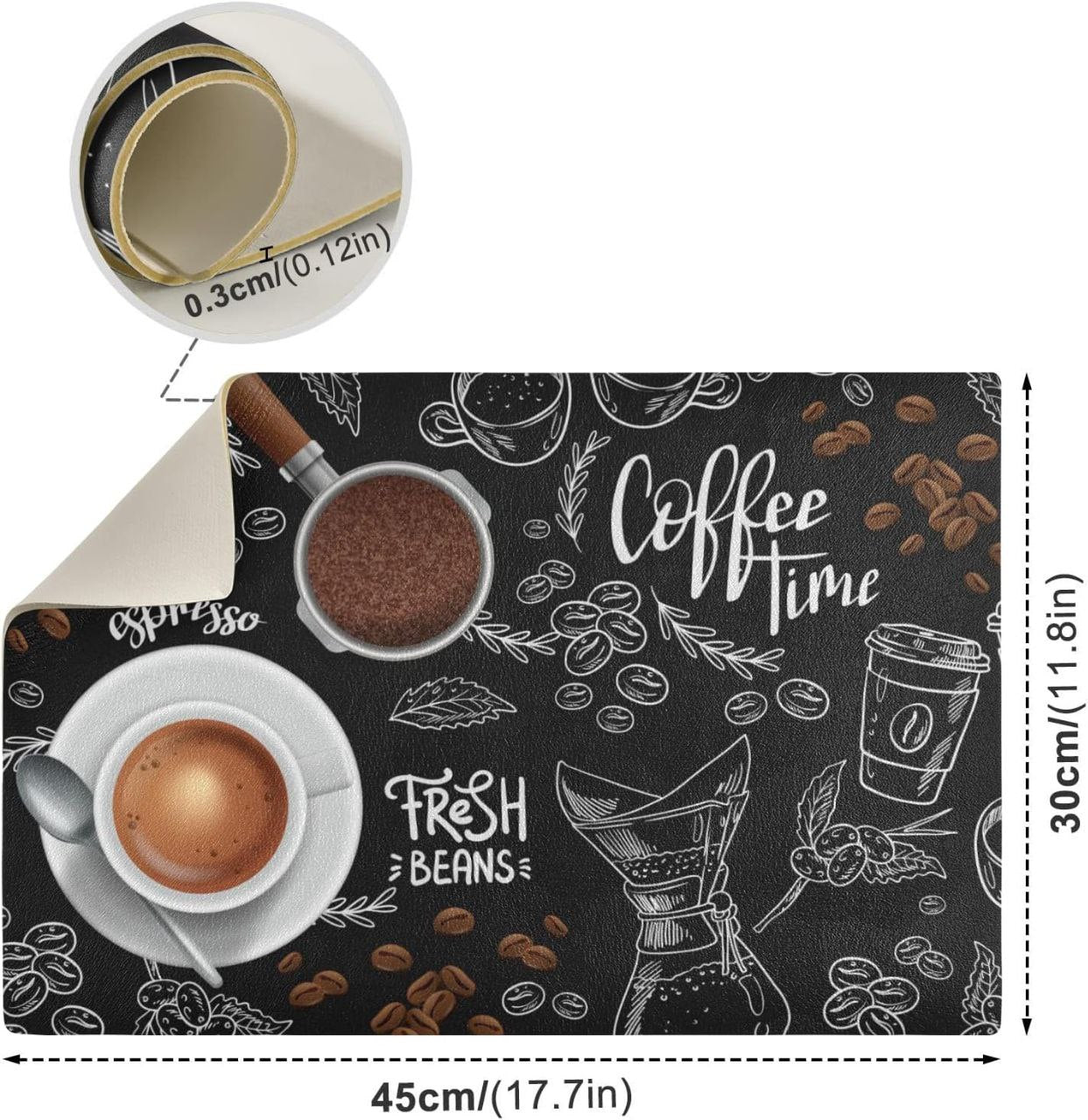 كوستر جلد ديكور Coffee – لتجديد الكوفي كورنر وتقديم أنيق للمشروبات