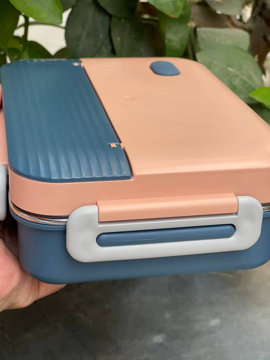 لانش بوكس استانلس ستيل 304 – 720 مل مع ملعقة وعود طعام