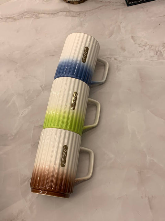 مج بورسلين حراري فاخر بلمسة جولد – تصميم أنيق للاستخدام اليومي والهدايا