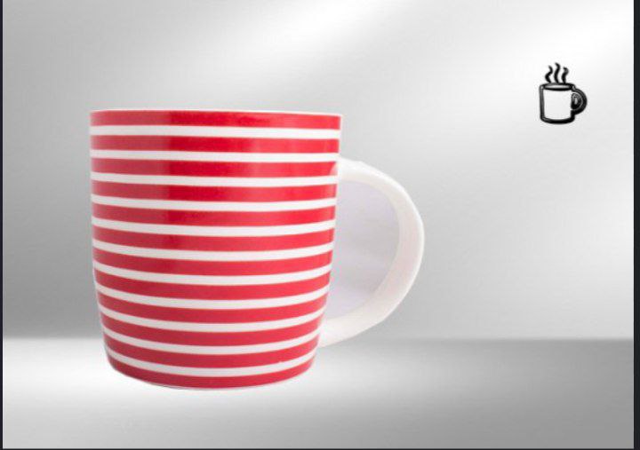 مج بورسلين فاخر بمقبض كبير – عملي وأنيق لمشروباتك اليومية