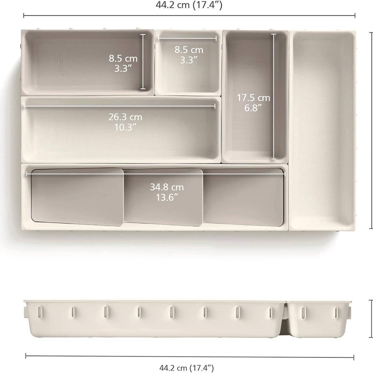 منظم أدراج 6 قطع بتصميم حصري – قابل للتعديل لترتيب مثالي للأدوات والإكسسوارات