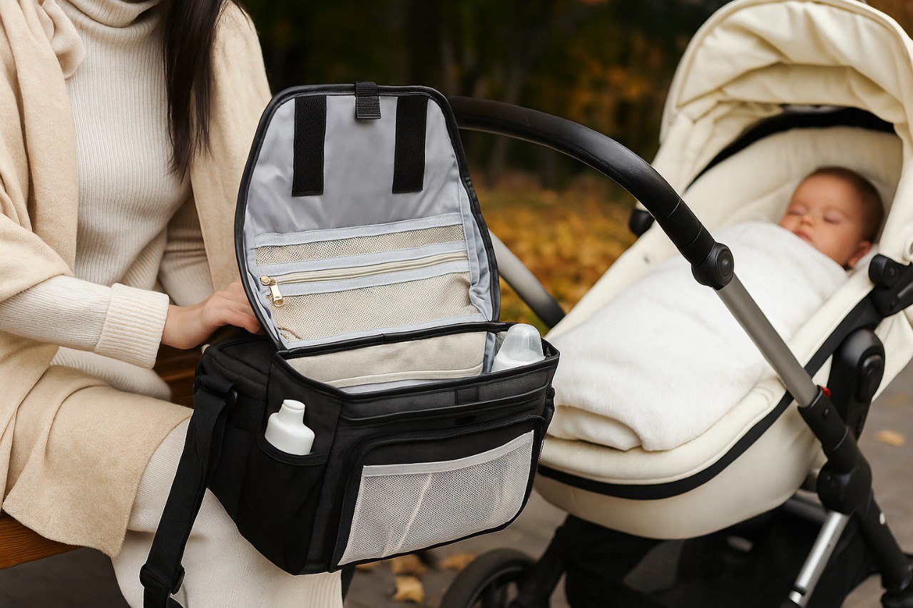 شنطة البيبي العملية متعددة الاستخدام للأمهات العصريات