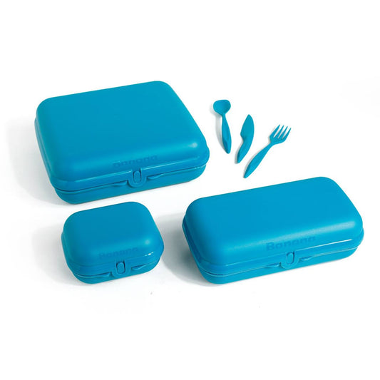 مجموعة لانش بوكس بنانا Easy Lock – 3 أحجام عملية لحفظ وتنظيم الطعام