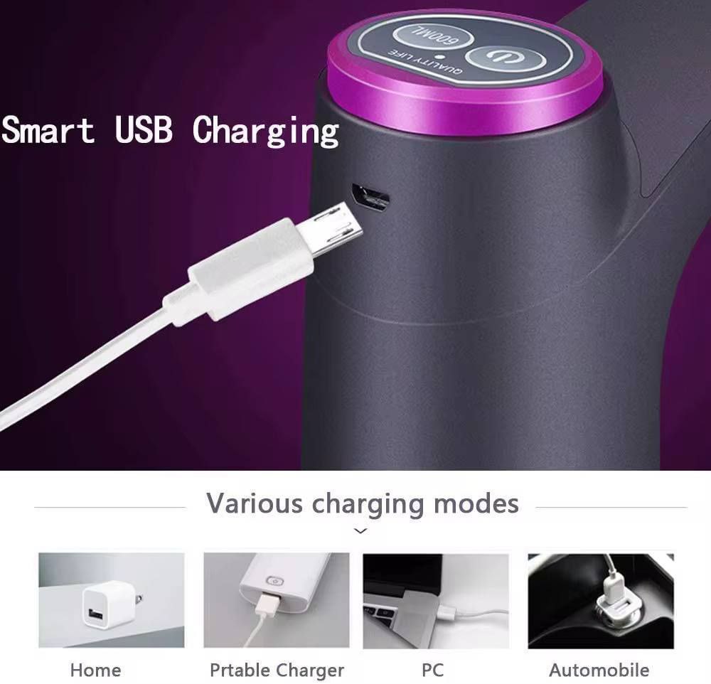 مضخة مياه كهربائية محمولة USB – موزع مياه أوتوماتيكي للجالون