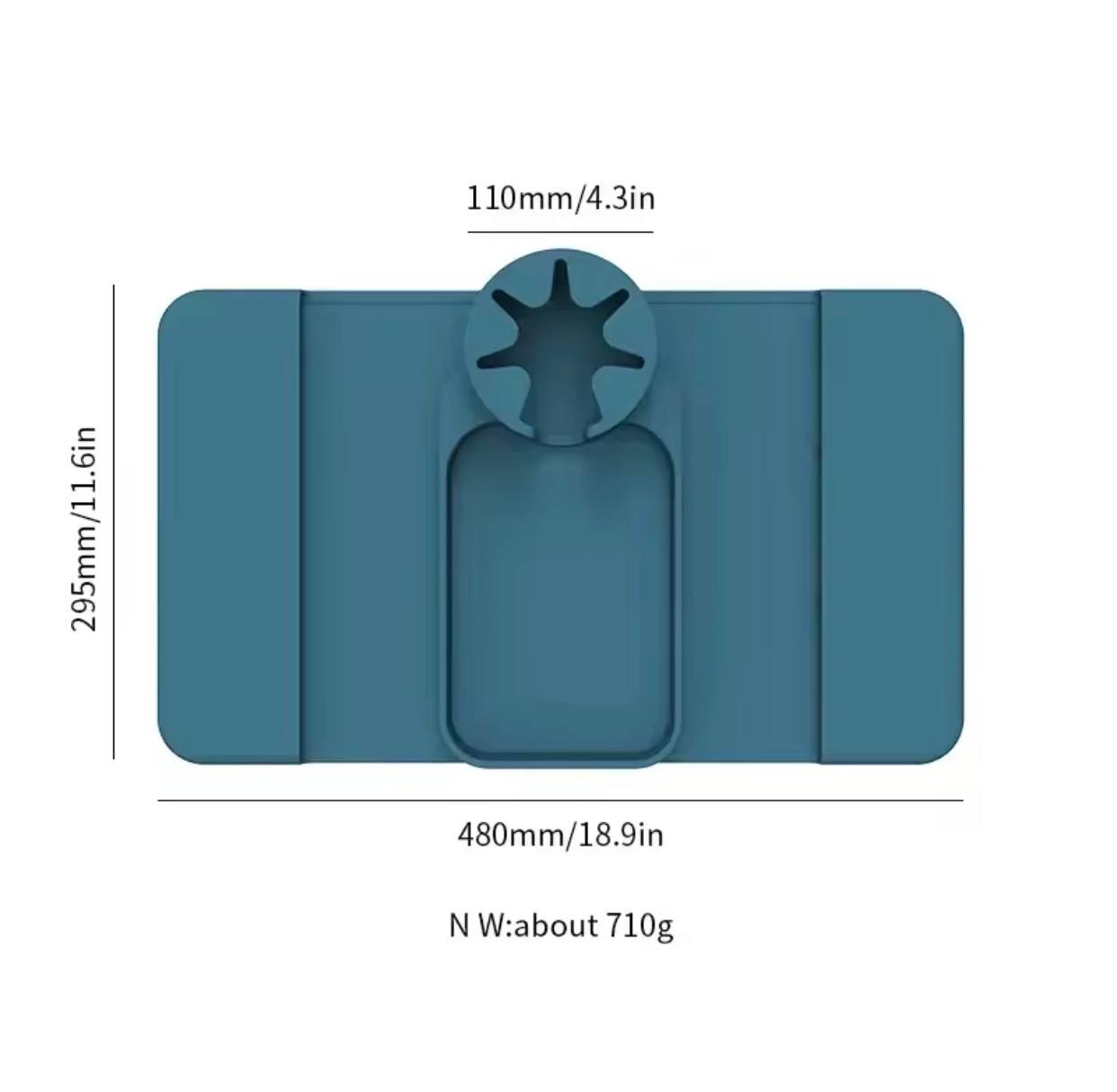 منظم ريموت وسيليكون أوروبي متعدد الاستخدام – حامل أكواب وموبايل بتصميم عصري
