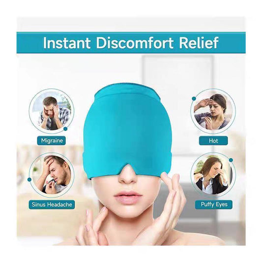 قناع علاج الصداع بكمادات باردة وساخنة 2×1 – للراحة والاسترخاء بدون أدوية