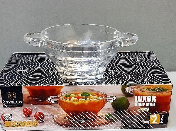 طقم مجات شوربة لوقصر – 2 قطعة بيد بتصميم جديد وأنيق للتقديم العملي