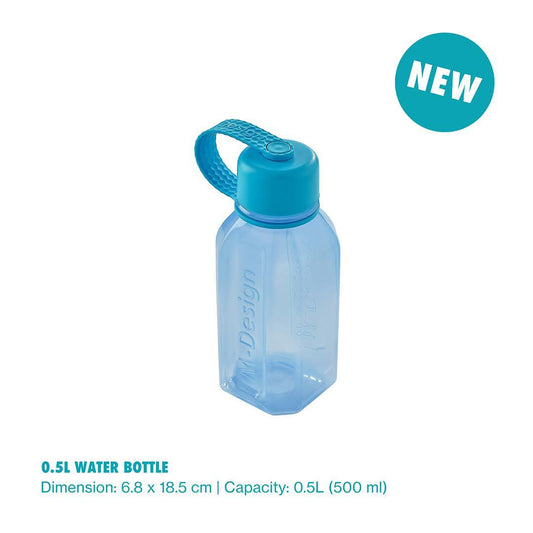 الجديد من M.Design – زجاجة مياه مربعة 500 مل