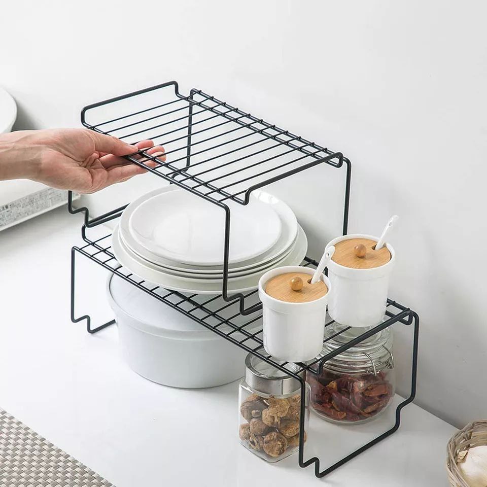 طقم منظم مطبخ معدني – 2 قطعة بتصميم عصري عملي من وحي إيكيا