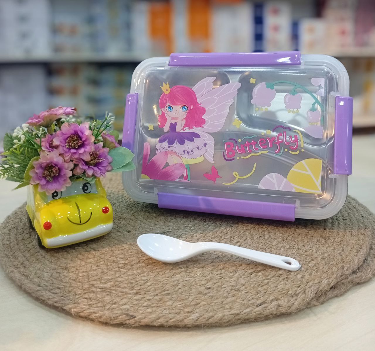 🌸✨ لانش بوكس أشكال كرتون – المرح والصحة في علبة واحدة
