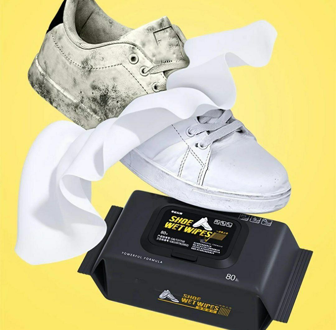 🧼 مناديل تنظيف الأحذية – الحل السريع للنظافة والتألق