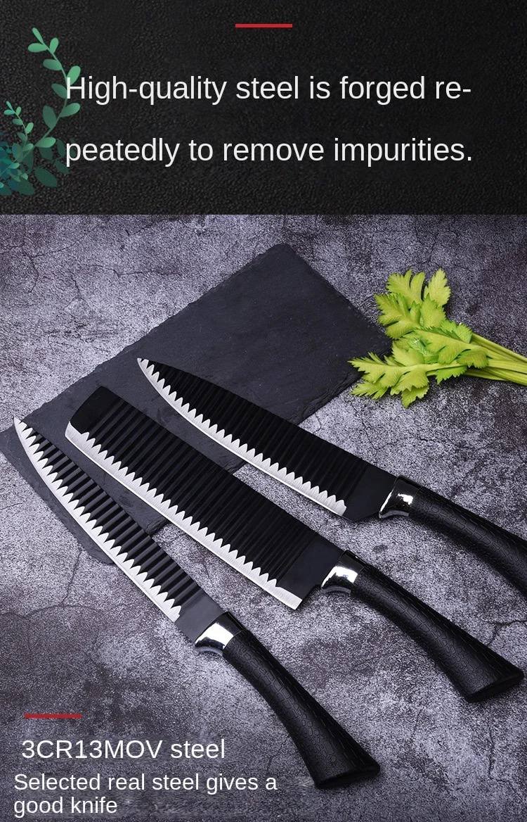 🔪 طقم سكاكين 6 قطع في علبة جرانيت – أدواتك الأساسية في المطبخ