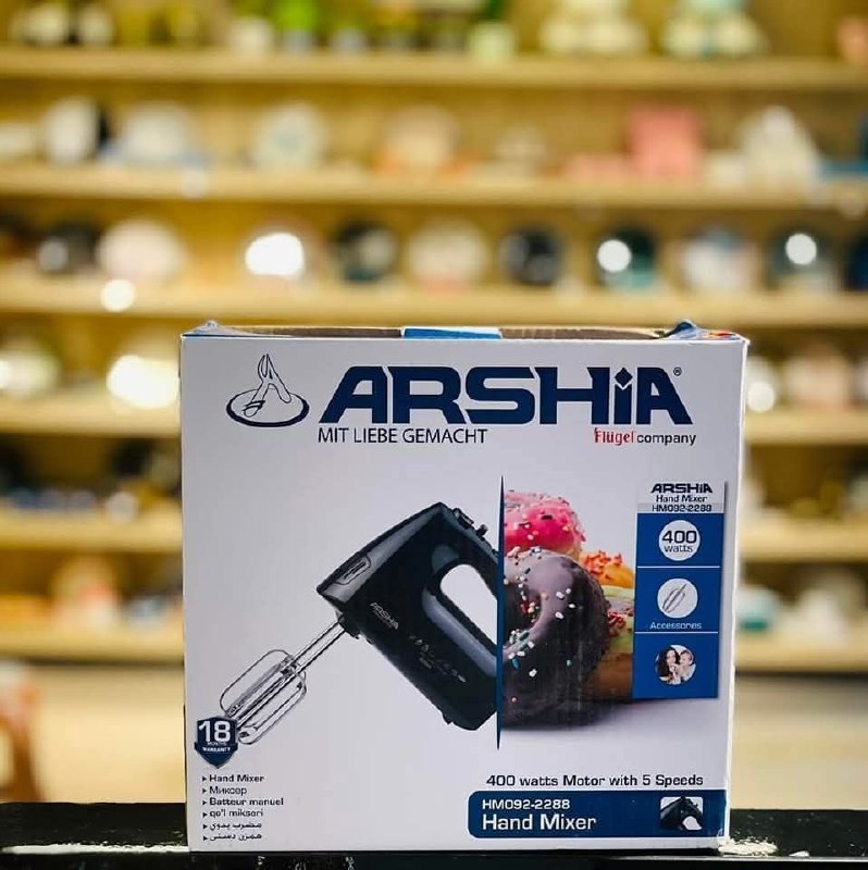 مضرب بيض كهربائي ARSHIA الألماني 🇩🇪 – القوة والدقة في مطبخك! 🧁✨