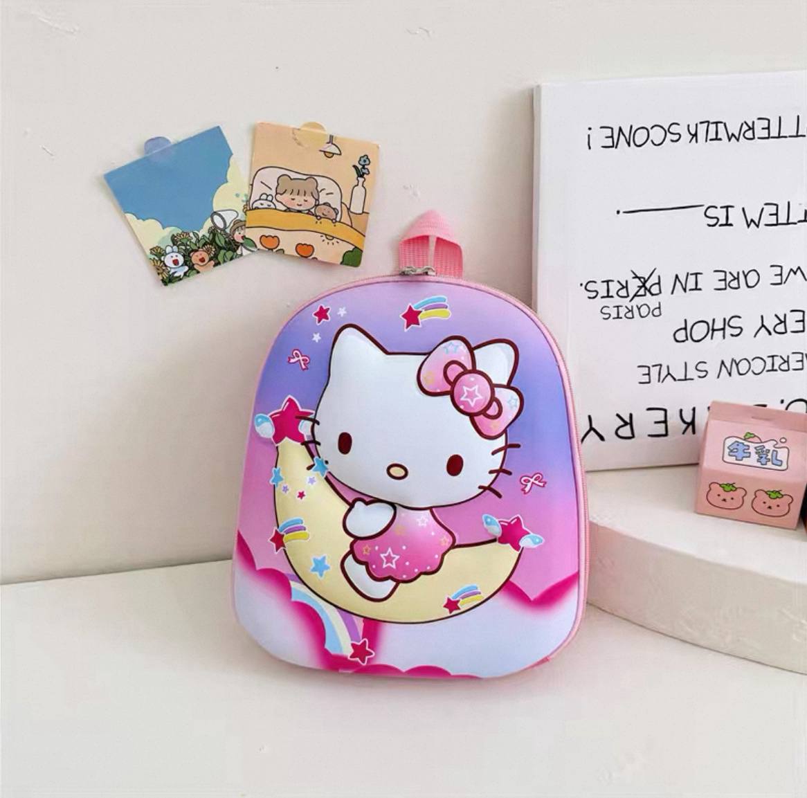 شنطة مدرسية 3D فاخرة بتصميم بارز يخطف الأنظار ✨🎒