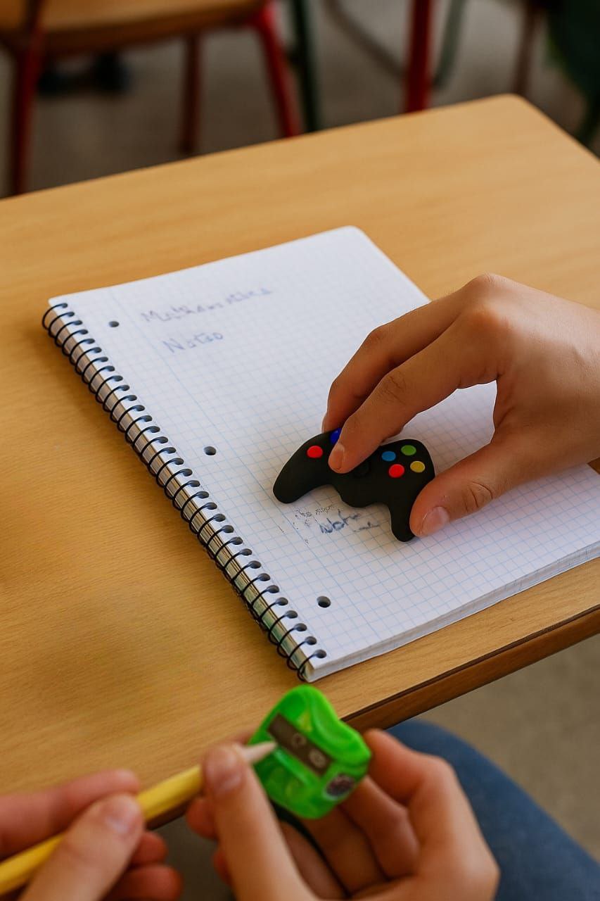 استيكة وبراية على شكل ذراع بلايستيشن 🎮✨