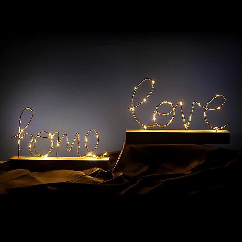 🏷️ إضاءة ديكور HOME & LOVE – لمسة رومانسية وديكورية ساحرة ✨💡