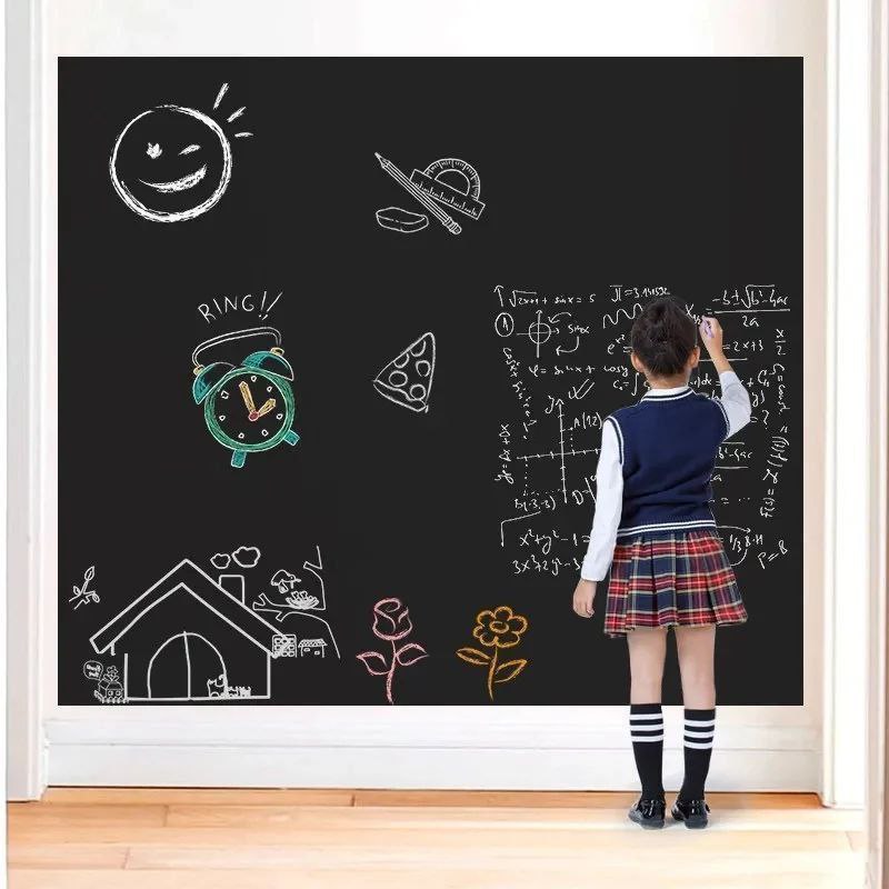 استيكر سبورة طباشير قابلة للمسح – سطح كتابة عملي ومتعدد الاستخدامات بمقاس 200×60 سم