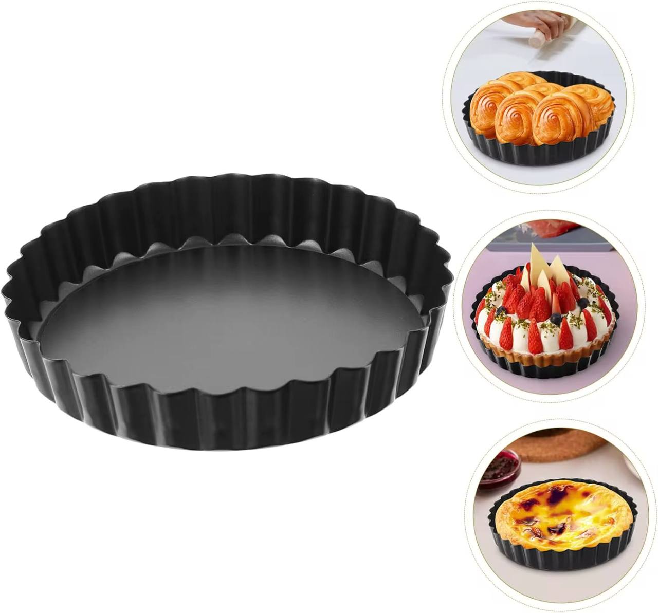🧁 طقم قوالب التارت – 6 قطع