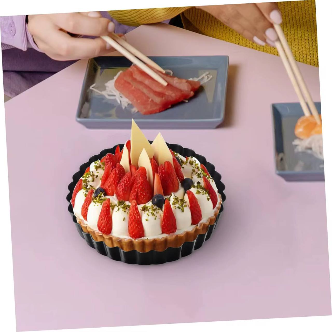 🧁 طقم قوالب التارت – 6 قطع