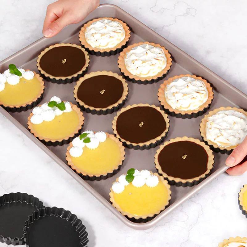 🧁 طقم قوالب التارت – 6 قطع