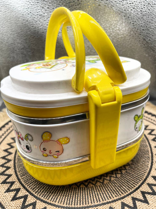 عمود أكل 3 دور بغطاء محكم – تنظيم وأمان لحفظ الطعام 🍲✨