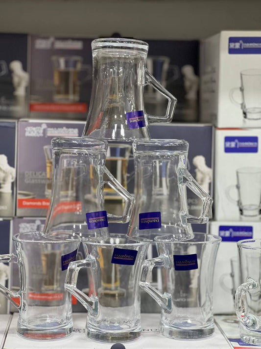 طقم كوبيات شاي وقهوة بأشكال رائعة – لمسة أناقة على سفرتك ❤️