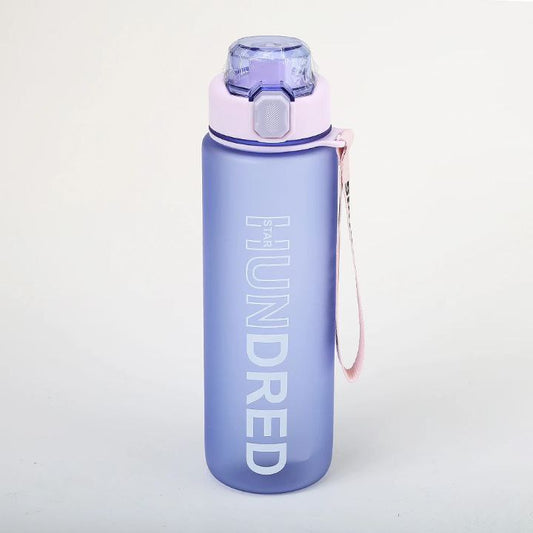 زجاجة مياه أكريليك مط للأطفال مع شاليموه سيليكون – سعة 1000 مللي