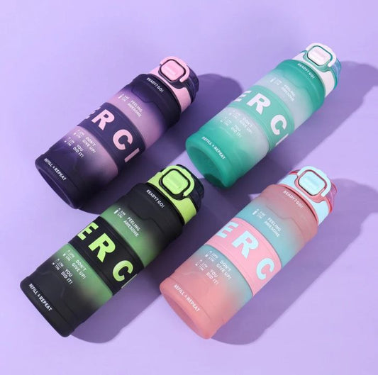 زجاجة مياه أكريليك مط للأطفال – شاليموه سيليكون بسعة 800 مللي