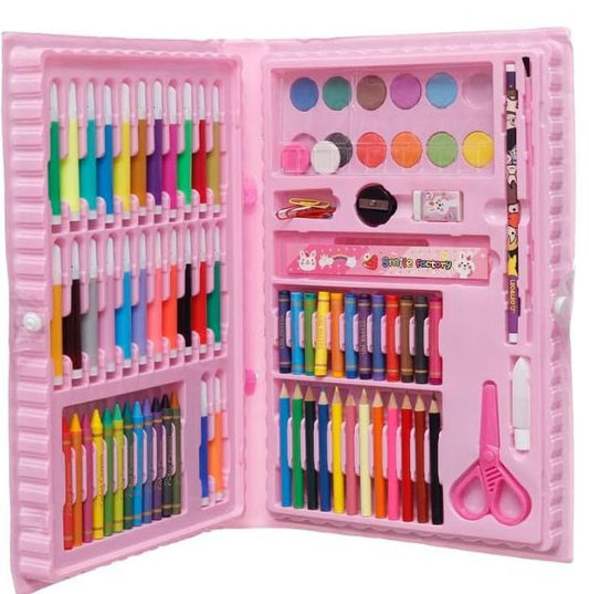 شنطة ألوان سحرية للأطفال – 86 قطعة للإبداع والمتعة 🎒✨