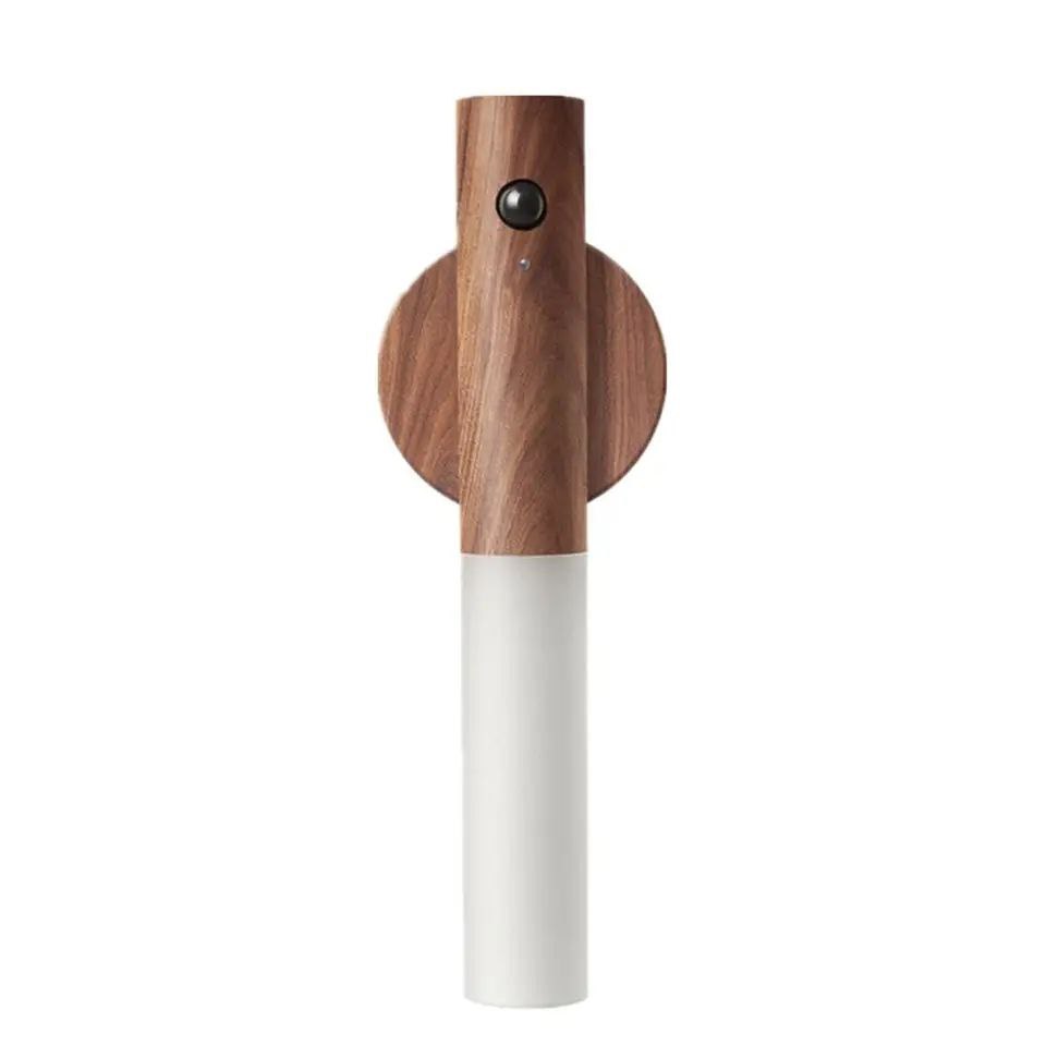 كشاف سمارت ليد USB – تصميم خشب وألومنيوم مع سينسور حركة
