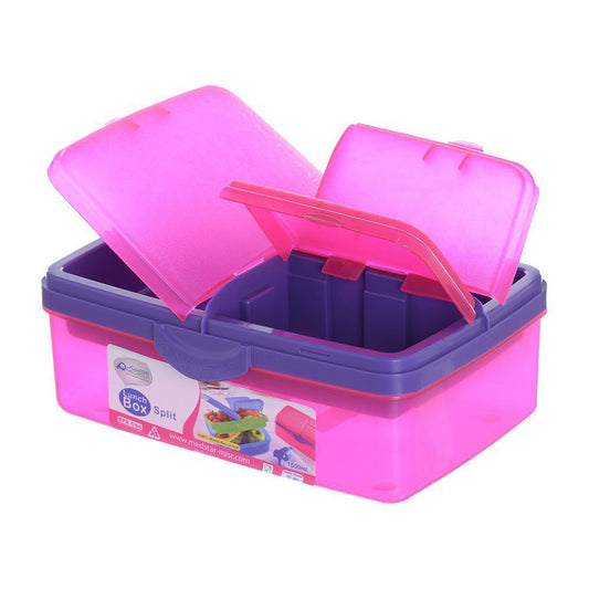 لانش بوكس MEDSTAR – 1500 ملي | طبقتين متقسمتين | آمن وصحي 100%