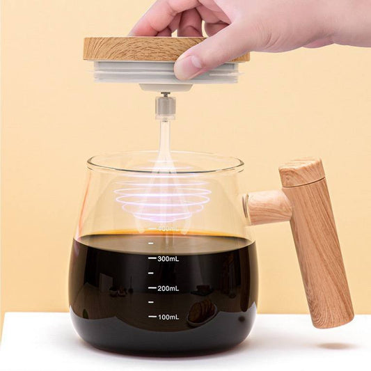 مج بلندر شحن 400 مل – تصميم تريندي بيد خشبية ووصلة USB