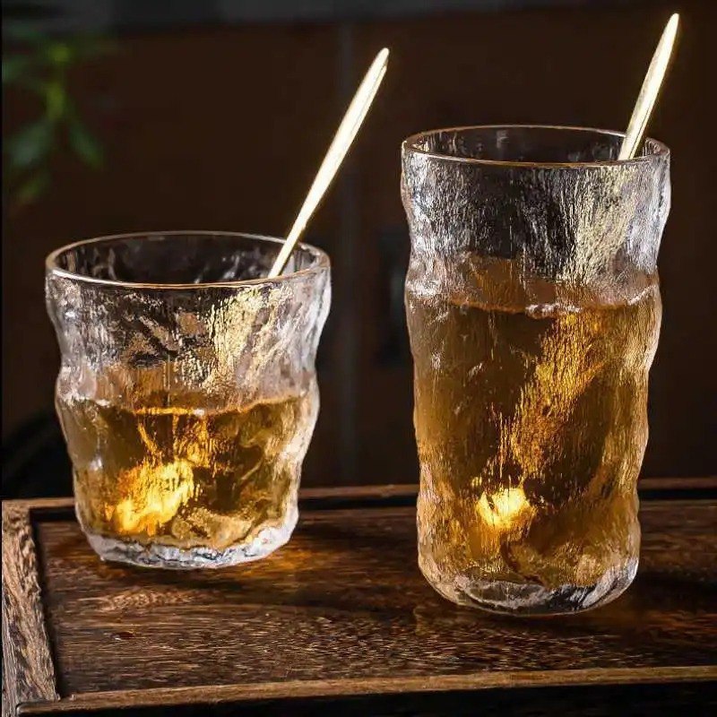 🥤 طقم أكواب مشبر ألوان – 6 قطع بتصميم أنيق وخامة زجاج مستورد