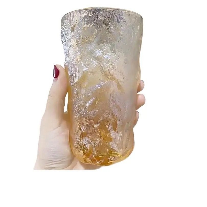 🥤 طقم أكواب مشبر ألوان – 6 قطع بتصميم أنيق وخامة زجاج مستورد