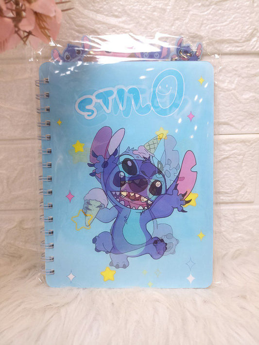 نوت بوك استيتش ثلاثي الأبعاد – تصميم مميز لعشاق ستايل ديزني ✨💙