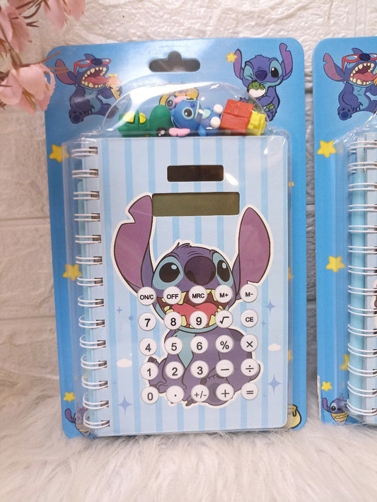 نوت بوك استيتش و اشكال متعدده اخرى مناسبة للاولاد و البنات – الحجم الكبير مع أدوات مكتبية كاملة 💙