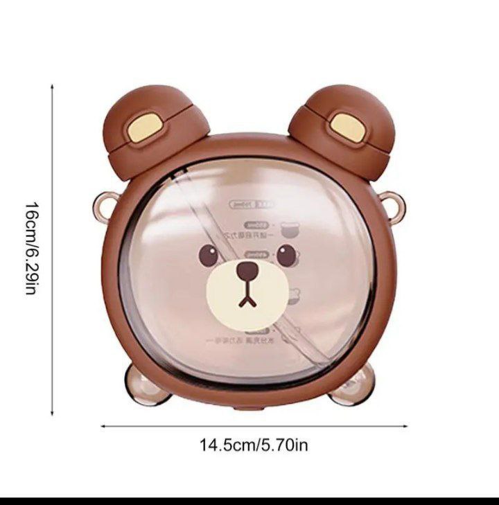 🐻✨ زجاجة الدبدوب الأنيقة – الرفيق المثالي لمشروباتك اليومية