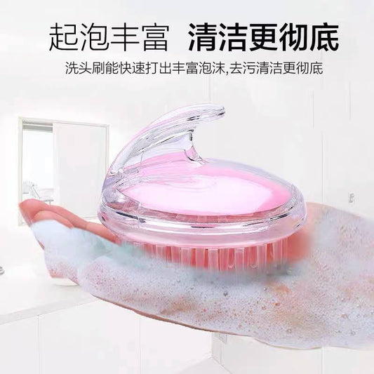 🛒 فرشاة سيليكون لتدليك فروة الرأس وفك تشابك الشعر – الإصدار الجديد