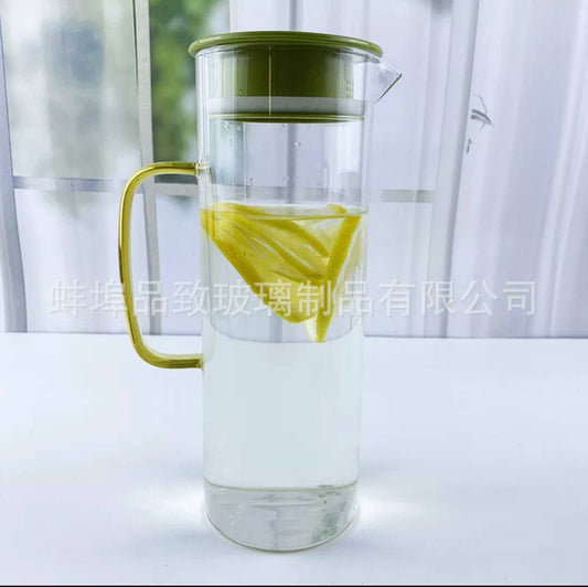 طقم شربات زجاج فاخر بدورق + 4 أكواب أنيقة – عرض خاص