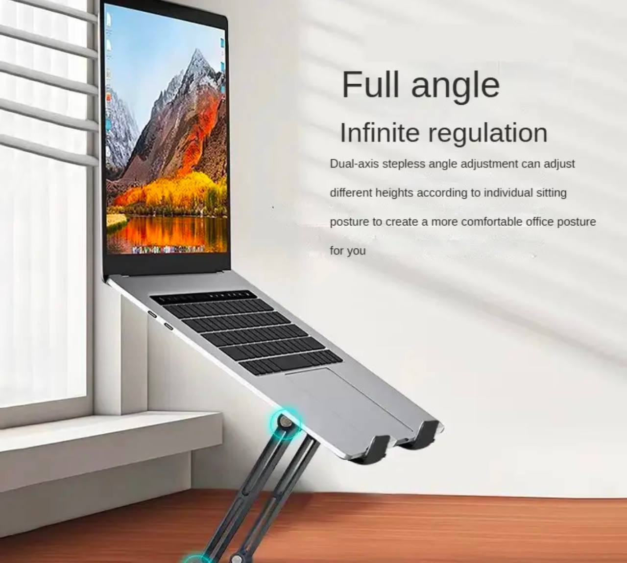 💻 استاند حامل لاب توب و تابلت – راحة، مرونة، وأناقة في الاستخدام