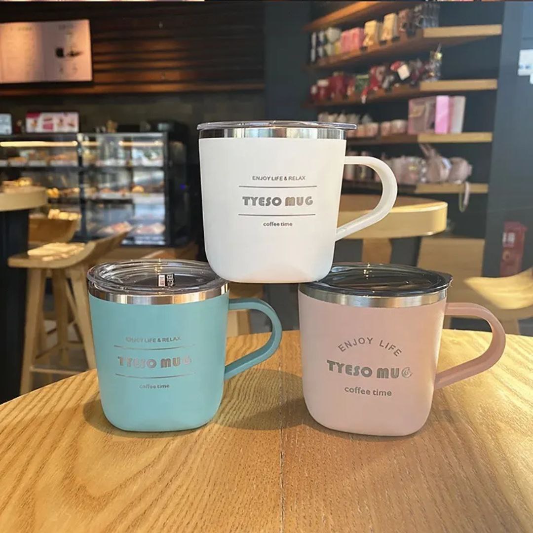 مج حراري TYESO الأنيق لعشاق القهوة والنسكافيه ☕✨