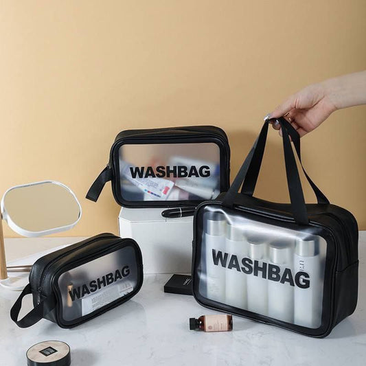 طقم شنط WASHBAG الأصلي – 3 قطع ضد الماء بخامة فاخرة وتنظيم مثالي للرحلات