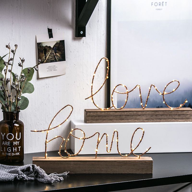 🏷️ إضاءة ديكور HOME & LOVE – لمسة رومانسية وديكورية ساحرة ✨💡