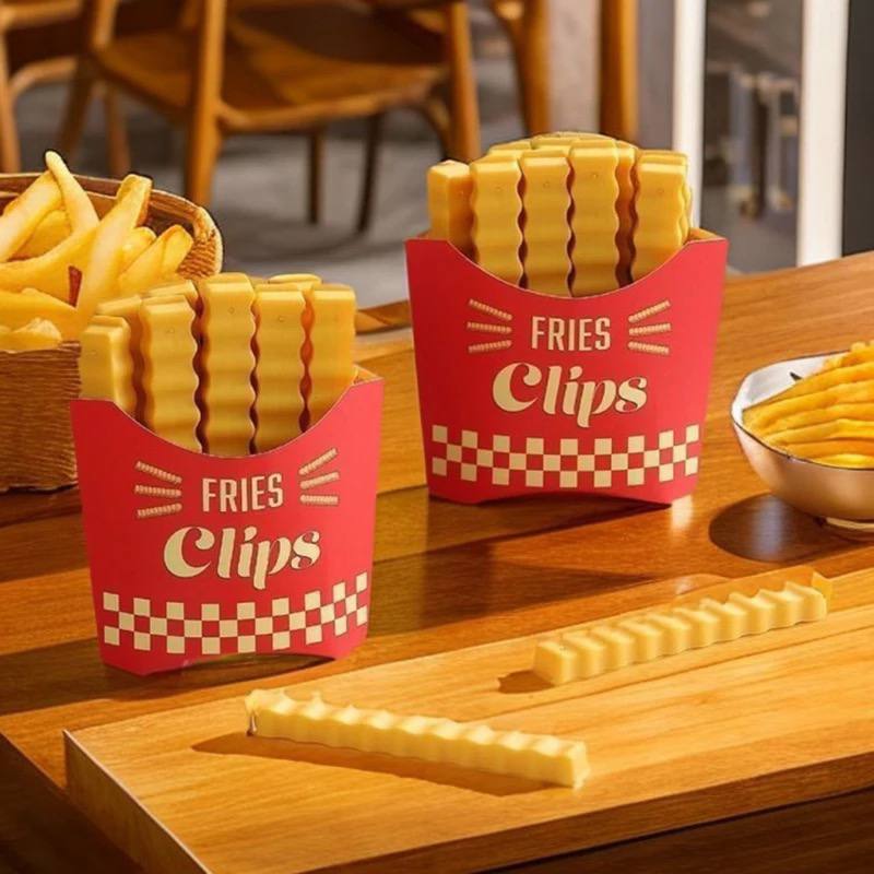 🍟 طقم غالق أكياس – تصميم باكت بطاطس ماكدونالدز المميز