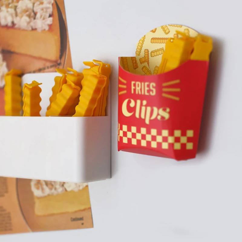 🍟 طقم غالق أكياس – تصميم باكت بطاطس ماكدونالدز المميز