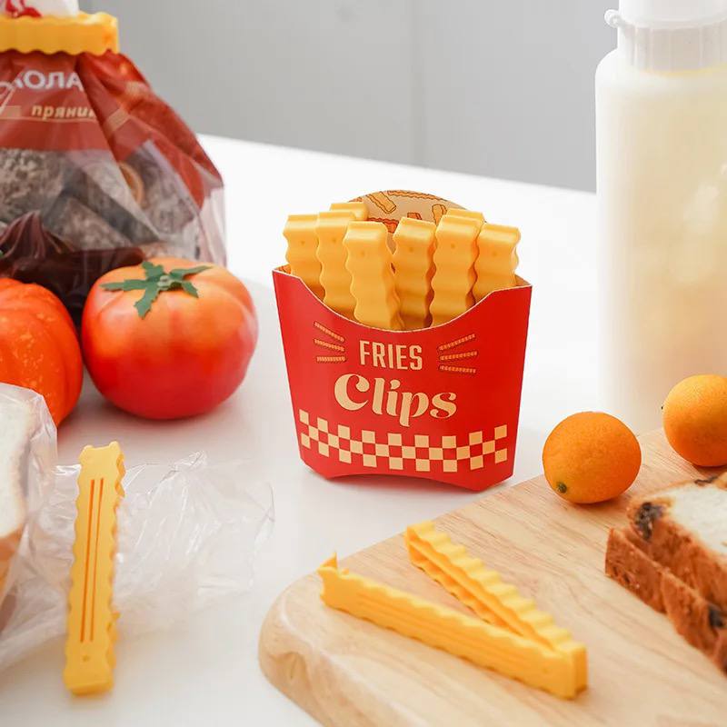 🍟 طقم غالق أكياس – تصميم باكت بطاطس ماكدونالدز المميز