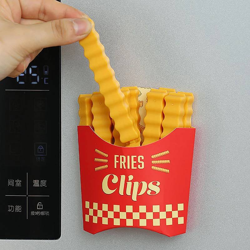 🍟 طقم غالق أكياس – تصميم باكت بطاطس ماكدونالدز المميز