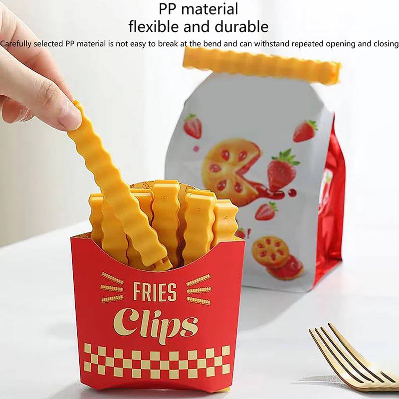 🍟 طقم غالق أكياس – تصميم باكت بطاطس ماكدونالدز المميز